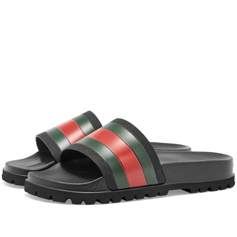 gucci pursuit slides men|bloomingdale's Gucci slides.